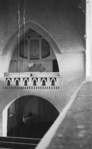 Neue Kirche, Blick zur Orgel, vor 1966