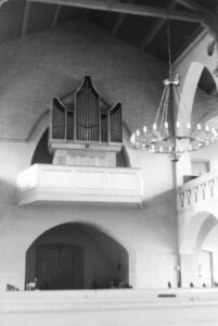 Neue Kirche, Blick zur Orgel, nach 1966