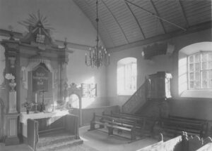 Kirche, Blick zum Altar, vor 1962