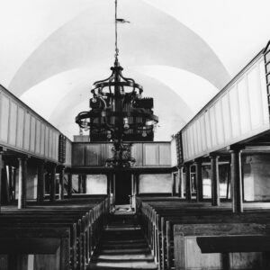 Kirche, Blick zur Orgel, vor 1960