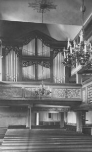Kirche, Blick zur Orgel, vor 1959 (?)