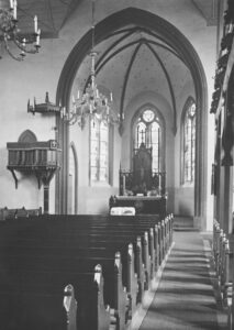 Kirche, Blick zum Altar, vor 1961