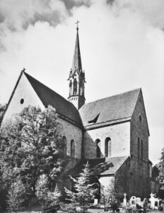 Kirche, Ansicht von Nordosten, Teilansicht