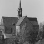 Kirche, Ansicht von Südosten, Teilansicht, 1983