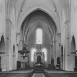 Kirche, Blick zum Altar, vor 1963, bzw. vor 1956