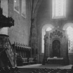 Kirche, Blick in den Chorraum, vor 1920