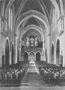 Kirche, Blick zur Orgel, vor 1947