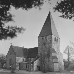 Kirche, Ansicht von Nordwesten, vor 1986