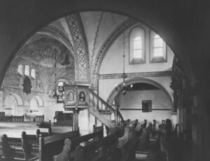 Kirche, Innenansicht, vor 1961