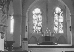 Kirche, Blick in den Chorraum, nach 1964, vor 1986