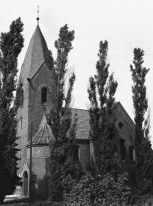 Kapelle, Ansicht von Südwesten, um 1960