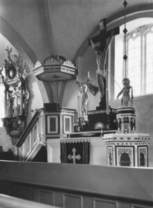 Kirche, Innenansicht, Foto: Ernst Witt, Hannover, nach 1956