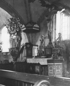 Kirche, Innenansicht, Foto: Ernst Witt, Hannover, nach 1956