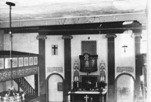 Neue Kirche, Blick zum Altar, vor 1957