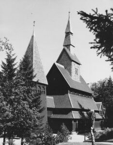 Kirche, Ansicht von Südwesten, 1983