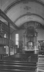 Kirche, Blick zum Altar, 1953