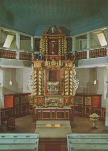 Kirche, Blick zum Altar, Postkarte, nach 1966