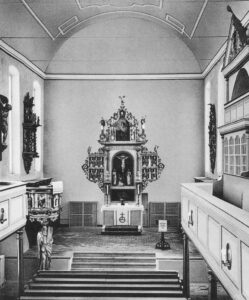 Kirche, Blick zum Altar, nach 1951