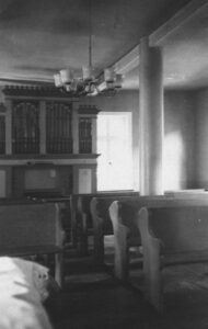 Betsaal, Blick zur Orgel, 1950