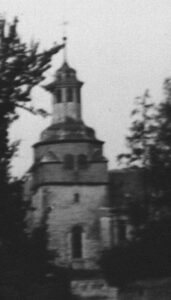 Kirche, Ansicht von Südwesten, Teilansicht, 1950