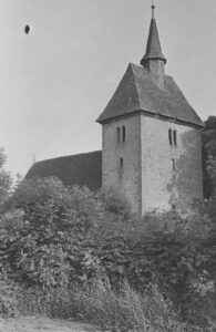 Kirche, Ansicht von Nordwesten, um 1950