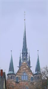 Turm der Kirche St. Jacobi, Blick von Nordosten
