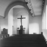 Kirche, Blick zum Altar, Foto: Ernst Witt, Hannover, 1955