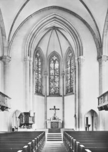 Kirche, Blick zum Altar, vor 1979