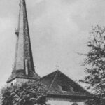 Kirche, Ansicht von Südosten, Postkarte zum 150jährigen Bestehen der Kirche, um 1937 (?)