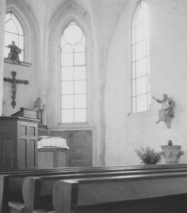 Kirche, Innenansicht, Foto: Ernst-Witt, Hannover, September 1951