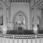 Kirche, Blick von der Westempore zum Altar, nach 1959