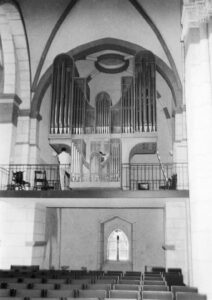 Kirche, Blick zur Orgel, vermutlich 1980