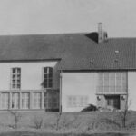 Gemeindehaus mit Kirchsaal, Außenansicht, 1954 (?)