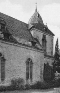 Kirche, Ansicht von Nordosten, Teilansicht, 1936