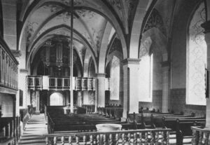 Kirche, Blick zur Orgel, 1936