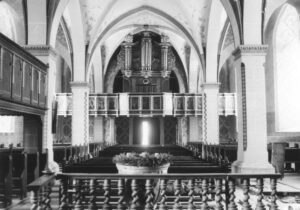 Kirche, Blick zur Orgel, wohl vor 1964