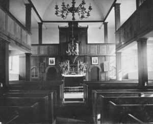 Kirche, Blick zum Altar, 1953