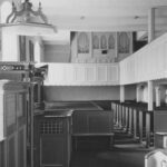 Kirche, Blick zur Orgel, Foto: Ernst Witt, Hannover, Mai 1955