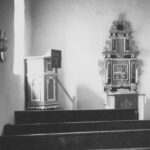 Kapelle, Blick zum Altar, Foto: Ernst Witt, Hannover, September 1956