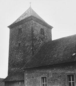 Kirche, Ansicht von Nordwesten, Teilansicht, 1961