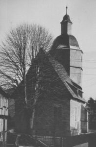 Kirche, Ansicht von Südwesten, um 1953