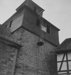 Kirche, bzw. Turm, Ansicht von Nordosten, um 1943