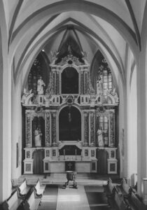 Kirche, Blick zum Altar, vor 1972