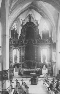 Kirche, Blick zum Altar, vor 1972