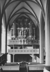 Kirche, Blick zur Orgel, vor 1972