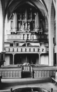 Kirche, Blick zur Orgel, vor 1972