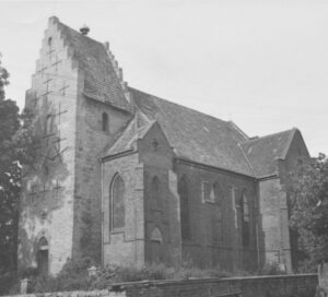 Kirche, Ansicht von Südwesten, vor 1964