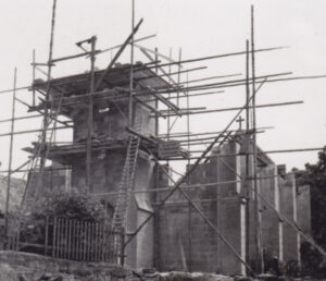 Kirche, Ansicht von Südwesten, 30.06.1949