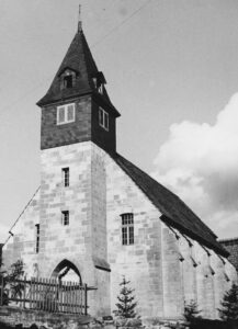 Kirche, Ansicht von Südwesten, nach 1950, vor 1989