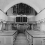 Kirche, Blick zur Orgel, um 1950